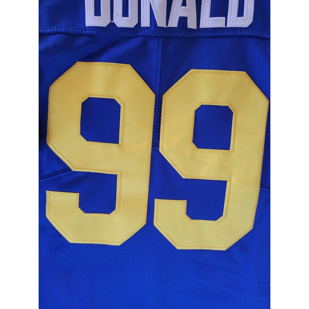 Nike NFL Womens Blue Los Angeles Rams Aaron Donald #99 Jersey Size Medium - Picture 7 of 12